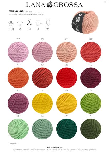 Farbkarte Merino Uno 1